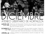 Diciembre en el Ateneo Libertario de&nbsp;Hortaleza