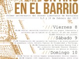 Un año en el barrio. Jornadas por el primer aniversario del Ateneo, del 8 al 10 de&nbsp;febrero.